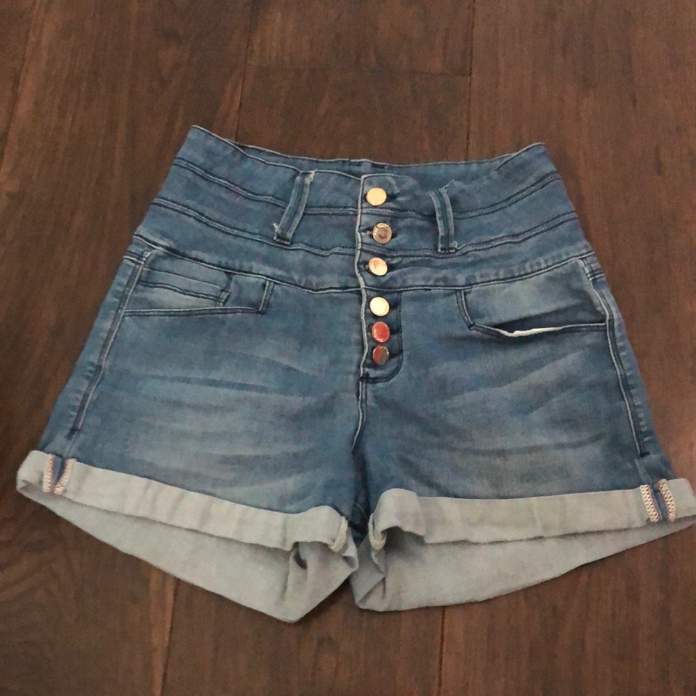 High waisted Bebe Jean Shorts - 28 waist size